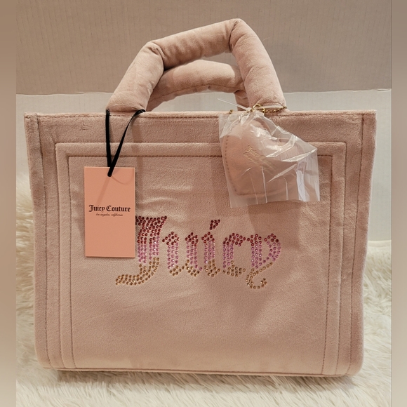 Juicy Couture Dusty Blush Big Spender Large Tote Brand New With Tags - Picture 1 of 7